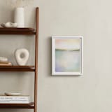 "Coral Bay" - Art Print in Coral Pink by AlisonJerry - In a Room