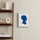 "Silhouette: Custom Print with Text" - Custom Print in Blueberry by Minted - In a Room