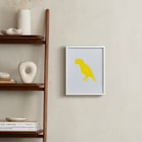 "Pet Silhouette: Custom Letterpress Print " - Custom Letterpress Print in Neon Yellow by Minted - In a Room