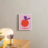 "My Fruity Family III" - Personalized Art Print in Citrus by Marta Crea - In a Room