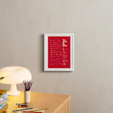 "Scale of the Small" - Art Print in Hot Red by Tyler Tea - In a Room