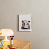 "Bubblegum: Bear" - Art Print in bubblegum pink by Maja Cunningham - In a Room