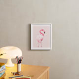 "PINK_" - Art Print in White by Rega - In a Room