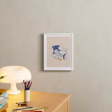 "Sharky cute" - Art Print in Blush by Tati Abaurre - In a Room