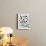 "Never Alone" - Personalized Art Print in Crisp White by Sarah Knight - In a Room