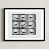 "The Worm in Motion" - Art Print in Vintage Grey by Kelsey Mucci - Framed