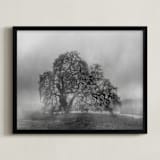 "in the rain" - Art Print in Stormy by Crystal Lynn Collins - Framed