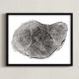 "Tree Rings pt. 1" - Art Print in Black by Mackenzie Darrach - Framed