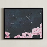 "Awakening" - Art Print in Blush by Emily Magone - Framed