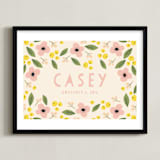 "Pink Lemonade" - Personalized Art Print in Lemonade by Haley McCoy - Framed