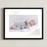 "Modern Shimmer" - Personalized Foil-Pressed Art Print in Gold by Alston Foster - Framed