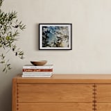 "Double The Oaks" - Art Print in Smalt Blue by Candice Estep - In a Room