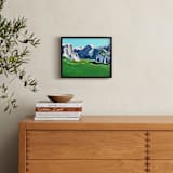 "Vallie " - Art Print in Distant Blue by Katie Craig - In a Room