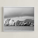 "form of ice #2 " - Art Print in sliver grey by Van Tsao - Framed