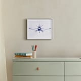"Aim High" - Art Print in Jet Blue by Erin Lusk - In a Room