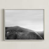 "Horseback" - Art Print in Black and White by Anne Ciotola - Framed