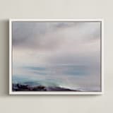 "low tide" - Art Print in Sea Mist by Lindsay Megahed - Framed Canvas
