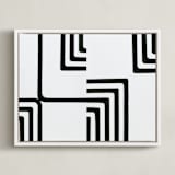 "Edges" - Art Print in Onyx by Bethania Lima - Framed Canvas