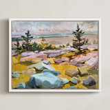 "Get Lost" - Art Print in Multi by Jess Franks - Framed Canvas
