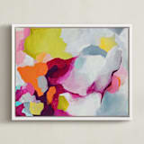 "Infusion" - Art Print in Fuchsia by Mya Bessette - Framed Canvas