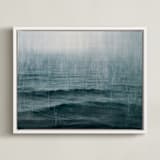 "Snows of Pend Oreille" - Art Print in Night by Brian Sostrom - Framed Canvas