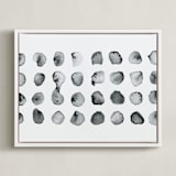 "Calculation" - Art Print in Black and White by Stephanie Nowotarski - Framed Canvas