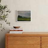 "Broken Clouds" - Art Print in Stormy Green by Stephanie Goos Johnson - In a Room