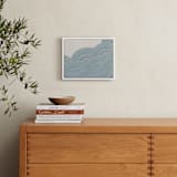 "Geometric Tides" - Art Print in Powder Blue by King Richard IX - In a Room