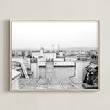 "Corbusier Roof" - Art Print in Paris White by Krissy Bengtson - Framed