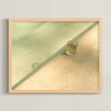 "Tea Time by the Pool" - Art Print in Poolside by Rasa Puzinaite - Framed