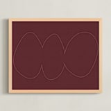 "Yoruba-8" - Art Print in earthy colors by Alain Castoriano - Framed
