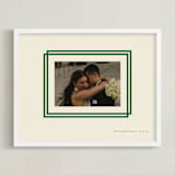 "Double Border: Landscape" - Framed Photo in Emerald by letterfix - Framed