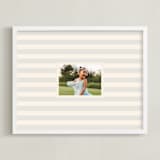 "Coastal Stripe: Landscape" - Framed Photo in Sea by Olivia Kanaley Inman - Framed