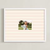 "Coastal Stripe: Landscape" - Framed Photo in Sand by Olivia Kanaley Inman - Framed