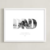 "DAD: Framed Photo" - Framed Photo in Chalk by Olivia Kanaley Inman - Framed