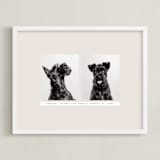 "Portrait Pair" - Framed Photo in Beige by Becky Nimoy - Framed