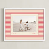 "Luxe Stripes: Landscape" - Framed Photo in Candy Cane by Creo Study - Framed