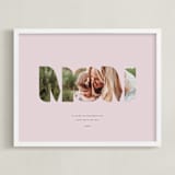 "MOM: Framed Photo" - Framed Photo in Mauve by Olivia Kanaley Inman - Framed