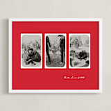 "Minimalist Vintage Frames" - Framed Photo in Holly Berry by Creo Study - Framed