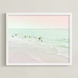 "Beloved Summer" - Art Print in Soothing Sea by Rega - Framed
