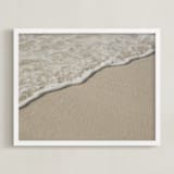 "A Kiss Upon" - Art Print in Natural by DENiSE CREW. - Framed