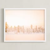 "Finnish Forest" - Art Print in Sunset by Shannon Kirsten - Framed