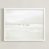 "A Day in Summer" - Art Print in White Sand by Rega - Framed