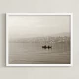 "Early morning" - Art Print in BW Brown by Teng Wang - Framed