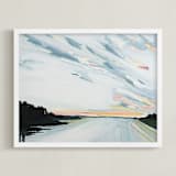 "Last Run" - Art Print in Dusk by Rebecca King - Framed