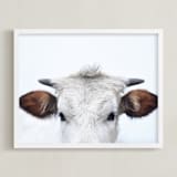 "Wee Staredown" - Art Print in Farm by Amy Carroll - Framed