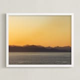 "Seafall" - Art Print in Sunset by Eric Clegg - Framed