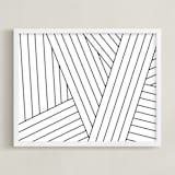 "Tension (Landscape)" - Art Print in Black and White by Jaime Derringer - Framed