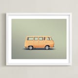 "Falconer" - Art Print in Olive by Andrew McClintock - Framed