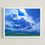 "Stormy clouds" - Art Print in Cloudy blue by NSMARK - Framed